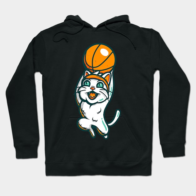 Dunk Cat Hoodie by wehkid